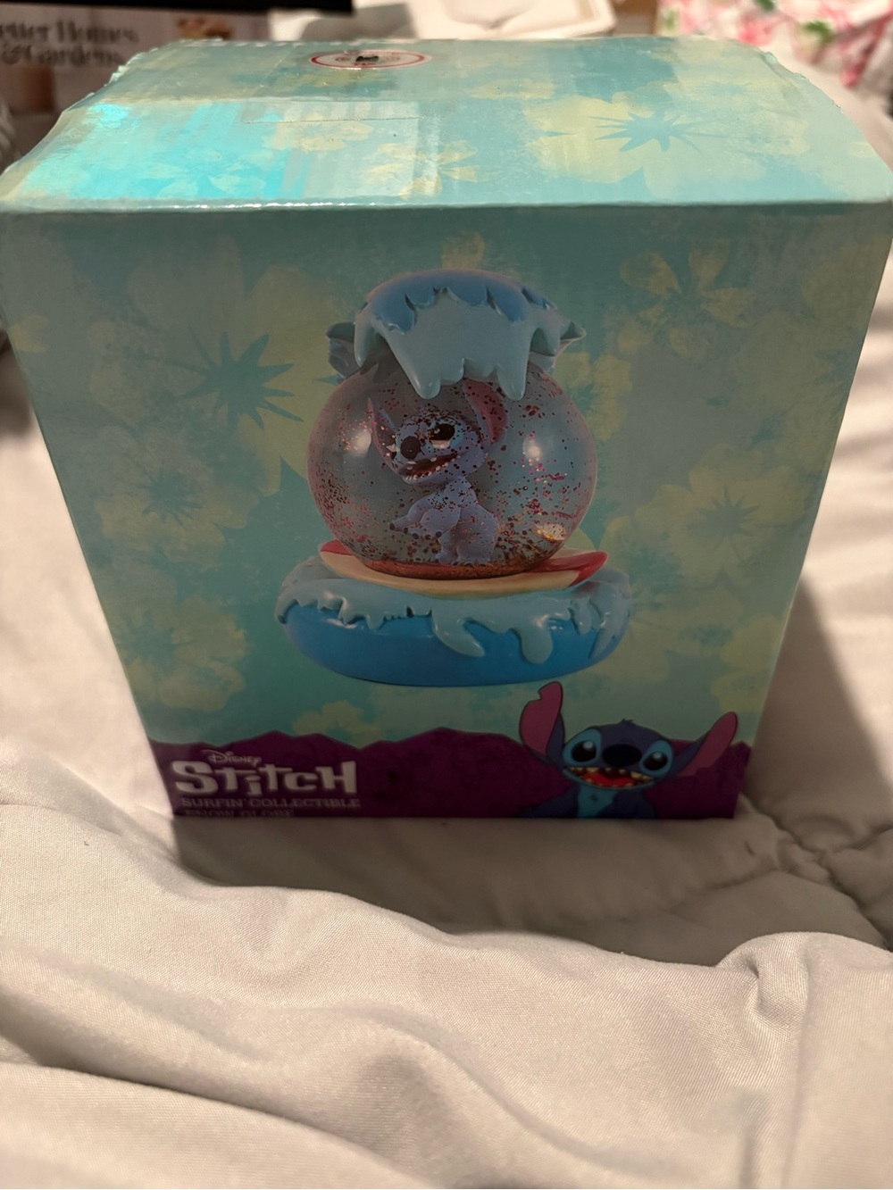 Disney Stitch Surfin' Collectible Snow Globe